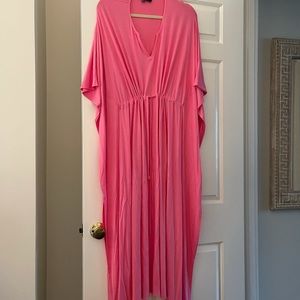 Kiki Lynn pink caftan dress coverup
